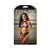 Tease Logan Halter Bralette & Panty With Detachable Leg Garters Black M/l Tease Logan Halter Bralette & Panty With Detachable Leg Garters Black M/l