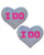 Pastease Bridal I Do Hearts Pasties Silver O/S
