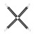 Ouch Diamond Studded Hogtie - Black Ouch Diamond Studded Hogtie - Black