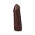 The Realistic Cock 5 In. Ultraskyn Vac-u-lock Dildo Chocolate