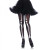 Skeleton Print Tights Os Blk/wht