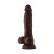 Shaft Model A Liquid Silicone Dong With Balls 8.5 In. Mahogany