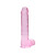 Realrock Realistic Dido With Ball 9" Pink Realrock Realistic Dido With Ball 9" Pink