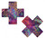 Pastease Plus X Neon Rainbow Tie Dye Snake Print Cross Nipple Pasties