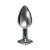 Silver Starter Bejeweled Stainless Steel Plug