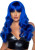Misfit Long Wavy Bang Wig O/s Blue