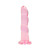 Shots Realrock Crystal Clear Non Realistic 7" Dildo  - Pink