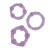 Silicone Island Rings-purple Silicone Island Rings-purple