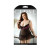 Curve Madison Gartered Lace And Mesh Babydoll With Underwire Cups & Matching Panty 1x/2x Black/pink