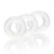 Set Of 3 Silicone Stacker Rings Clear - 716770091499