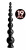 Hosed 19 Inches Graduated Bead Anal Snake Black Hosed 19 Inches Graduated Bead Anal Snake Black