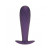 Ouch! Smooth Silicone Ribbed Anal Plug 4.6 in. Metallic Purple Ouch! Smooth Silicone Ribbed Anal Plug 4.6 in. Metallic Purple