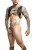 Male Basics Dngeon Croptop Cockring Harness Golden O/s Male Basics Dngeon Croptop Cockring Harness Golden O/s