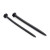 Hardware Nail & Screw Silicone Urethral Sounds Black - 848518031303