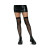 Ying Yang Fishnet Thigh Highs Os Black