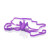 Venus Butterfly Silicone Remote Micro Butterfly Purple - 716770089786