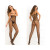 Criss-cross Backstrap Fishnet Bodystocking Black Queen Size Criss-cross Backstrap Fishnet Bodystocking Black Queen Size
