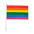 Gaysentials Rainbow Stick Flag 4in X 6in
