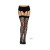 Heart Net Thigh Highs Os Black