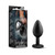 Temptasia Bling Anal Plug with Heart-Shaped Gem Base Small Black