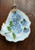 Blue hydrangea ornament