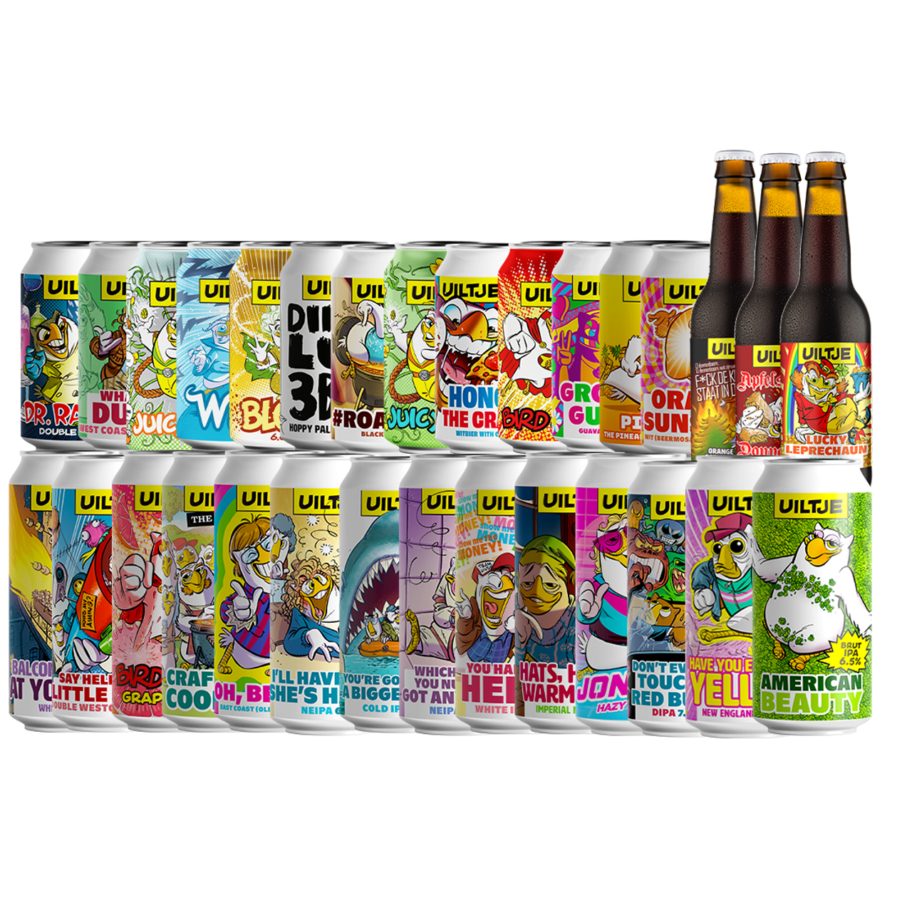 I want it owl box. 30 bieren van Uiltje met een mix aan biersoorten. I want it owl box. 30 bieren van Uiltje met een mix aan biersoorten.