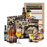 Bierpakket cadeau met glas (10-pack)