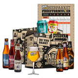 Verjaardagspakket inclusief 8 speciaal bieren en glas. Is het perfecte cadeau voor een verjaardag.