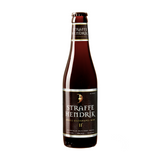 Straffe Hendrik Quadrupel fles 33cl. Is het quadrupel en gerstewijn bier van brouwerij de Halve Maan met een alcoholpercentage van 11%.