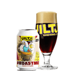 Uiltje #RoastMe is een krachtige Black IPA met gebrande tonen, bittere hop en een droge afdronk, met een alcoholpercentage van 5.5%