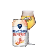 Bavaria 0.0% Grapefruit blik 33cl met Dare to Drink Different glas