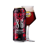 8.6 Cherry blik 50cl met DtDD glas