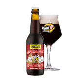 Uiltje apfelstrudel doppelbock met Dare to Drink Different glas Uiltje apfelstrudel doppelbock met Dare to Drink Different glas