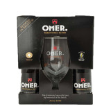 Omer Vander Ghinste Omer Blond geschenkverpakking. Met 4 bieren van Omer Vander Ghinste en 1 bierglas