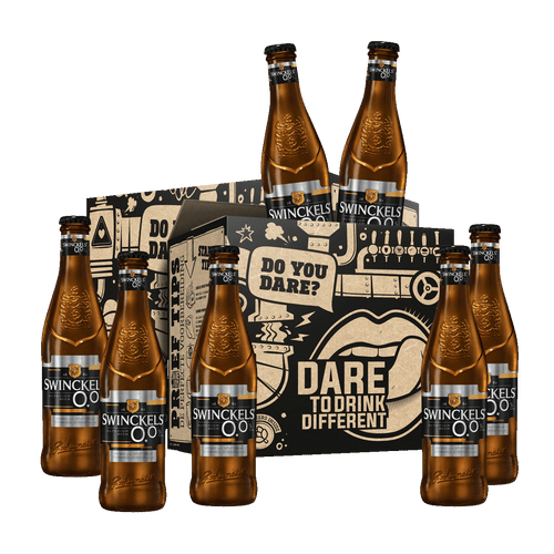 Swinckels Superior Pilsner 0.0% - 24 stuks. Een bierpakket volledig gevuld met de alcoholvrije pilsners van Swinckels Swinckels Superior Pilsner 0.0% - 24 stuks. Een bierpakket volledig gevuld met de alcoholvrije pilsners van Swinckels