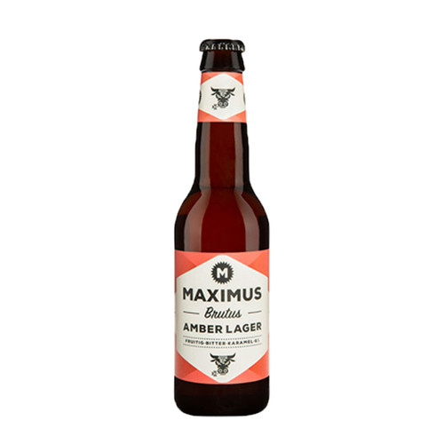 Maximus Brutus fles 33cl. Is het amber bier van Maximus met 6.0% alcohol