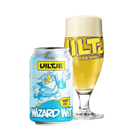 Uiltje Wit blik 33cl met Uiltje glas