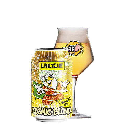Uiltje Cosmic blond blik 33cl met DtDD glas