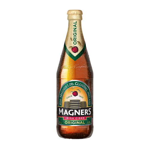 Magners Apple Cider fles 56.8cl. is het Cider van Magners met 4.5% alcohol