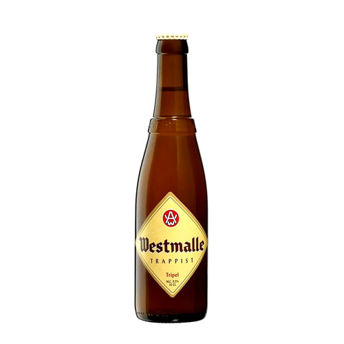 Westmalle Tripel fles 33cl. Is het tripel bier van brouwerij Westmalle met een alcoholpercentage van 9.5%