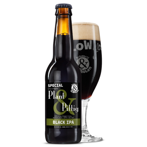 De Molen Plant & Pittig fles 33cl. Is het black IPA van brouwerij De Molen met een alcoholpercentage van 8.5%