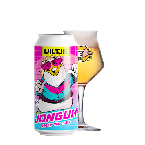 Uiltje Jonguh blik 44cl. Is het hazy Ipa van brouwerij Uiltje met een alcoholpercentage van 5.5%