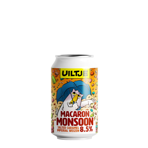 Uiltje Macaron Mansoon. Is het weizen bier van brouwerij Uiltje met een alcoholpercentage van 8.5%