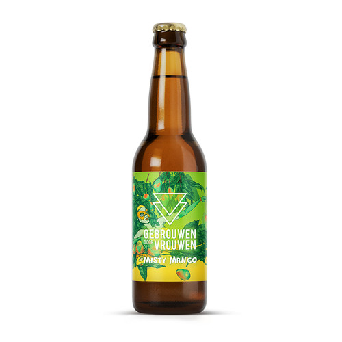 Gebrouwen door Vrouwen Misty Mango fles 33cl. Is het New England IPA bier van brouwerij Gebrouwen door Vrouwen met alcoholpercentage van 6%.