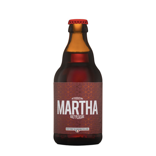 Martha Guilty Rouge fles 33cl. Is het quadrupel en gerstewijn bier van The Brew Society met een alcoholpercentage van 8%.