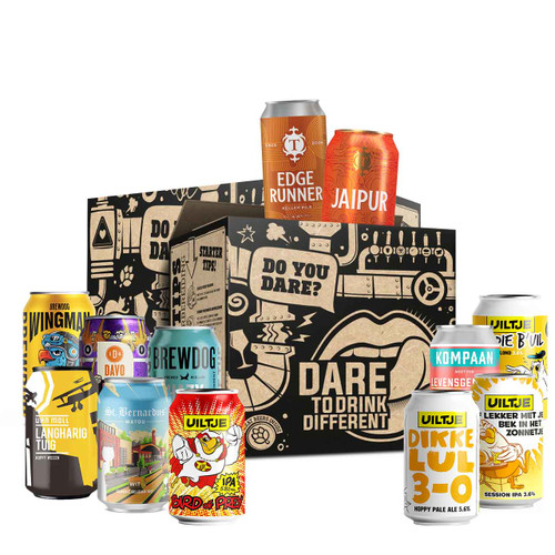 De Koningsdagdeal van Dare to Drink Different met de lekkerste Nederlandse bieren of met een toepasselijk oranje-label!