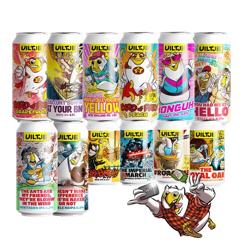 Uiltje Strictly Specials. The package with 12 different specialty beers.