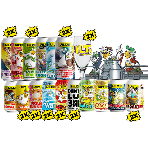 Uiltje XXL Webshop Deal. Het pakket met 24 speciaalbieren.