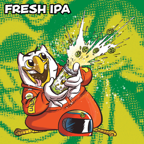 Uiltje fresh IPA abonnement. Het pakket dat elke maand geleverd wordt van 12 x 44cl blikken