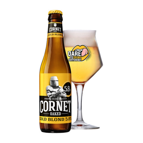 Cornet Gold Blond  met een alcohol percentage van 5.8%